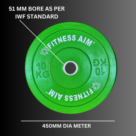 FITNESS AIM BUMPER PLATE ECO V2 - 10KG X 2