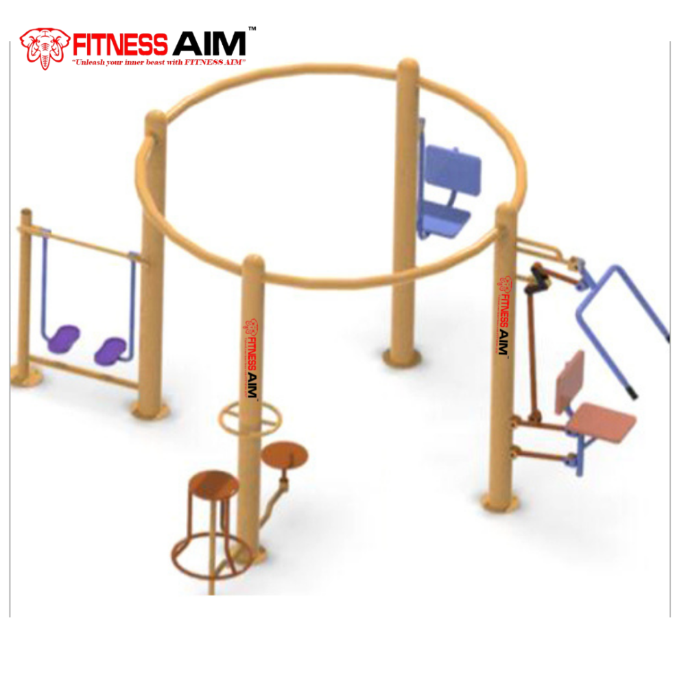 FITNESS AIM OUTDOOR MULTI GYM 4 STATION - Image 2