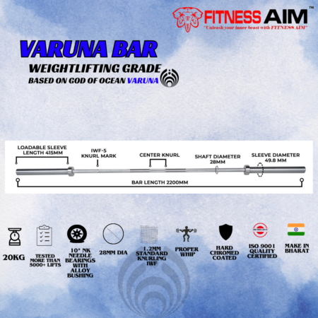 FITNESS AIM VARUNA BARBELL MENS - Image 5