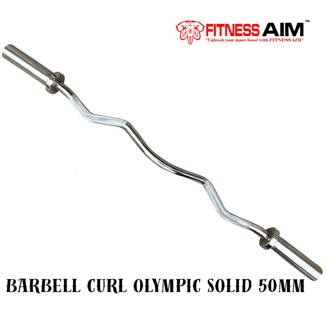FITNESS AIM BARBELL OLYMPIC CURL/EZ